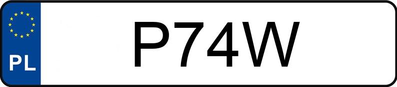 Il numero di registrazione P74W ha NISSAN Terrano II 2.4 MR`97 S