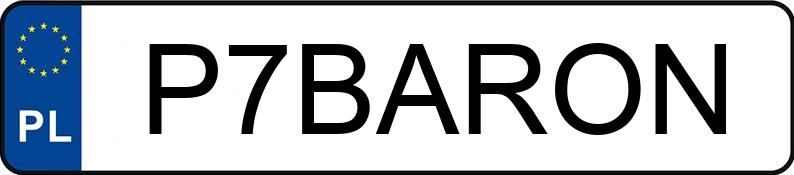 Numer rejestracyjny P7BARON posiada BMW 750i Kat. E38 L Aut. Numer rejestracyjny P7BARON posiada BMW 750i Kat. E38 L Aut.