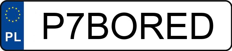 Numer rejestracyjny P7BORED posiada BMW M 3 3.0 MR`16 E6 F80 CS DKG