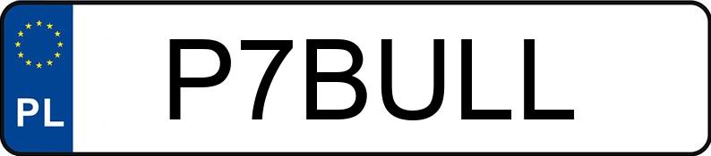 Numer rejestracyjny P7BULL posiada LAMBORGHINI URUS Numer rejestracyjny P7BULL posiada LAMBORGHINI URUS