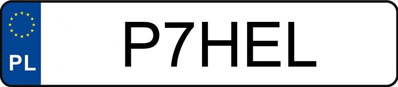 Numer rejestracyjny P7HEL posiada KAWASAKI Szosowe 600 do 1000 ccm Z 900