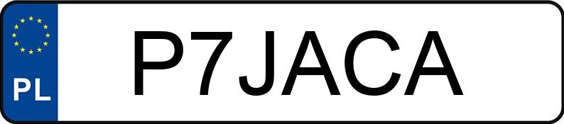 Numer rejestracyjny P7JACA posiada MOTO GUZZI 