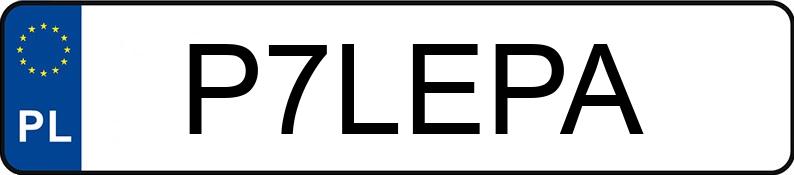 Numer rejestracyjny P7LEPA posiada MITSUBISHI Colt 1.3 MR`09 E5 Inform Cleartec