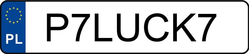 Numer rejestracyjny P7LUCK7 posiada BMW M 4 Coupe 3.0 MR`14 E6d F82 Competition M Drivelogic