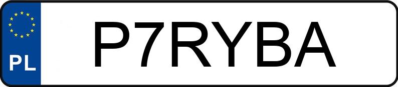 Numer rejestracyjny P7RYBA posiada BMW 525