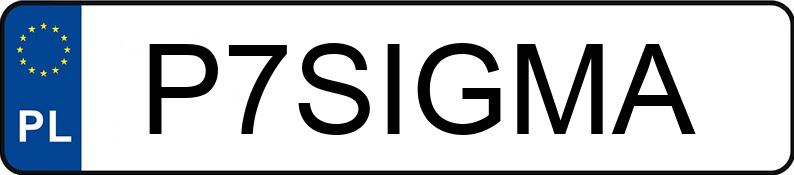 Numer rejestracyjny P7SIGMA posiada BMW M3