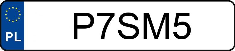 Numer rejestracyjny P7SM5 posiada PORSCHE 911 Carrera Cabrio (997) MR`08 E4 4S Cabrio Tiptronic