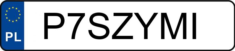 Numer rejestracyjny P7SZYMI posiada BMW 550I XDRIVE