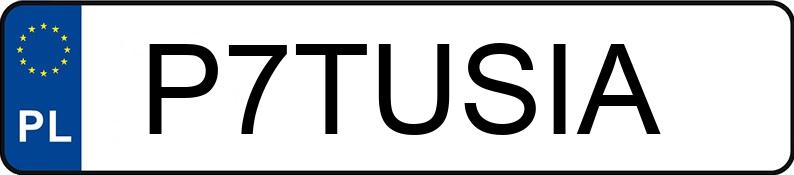 Die Registrierungsnummer P7TUSIA hat VOLKSWAGEN Transporter T6.1 TDi MR`20 E6d 3.2t Multivan Edition DSG