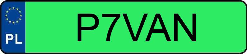 Numer rejestracyjny P7VAN posiada TESLA Model 3 MR`24 Performance 78kWh CVT