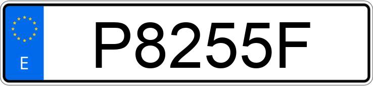 Numer rejestracyjny P8255F posiada VOLKSWAGEN GOLF Numer rejestracyjny P8255F posiada VOLKSWAGEN GOLF