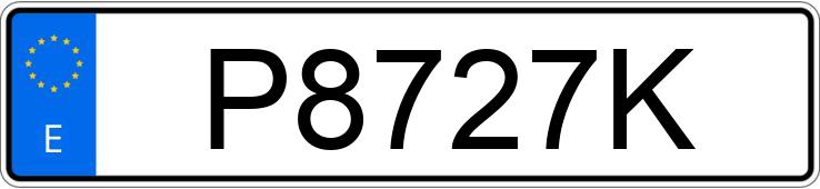 Numer rejestracyjny P8727K posiada BMW SERIE 3 Numer rejestracyjny P8727K posiada BMW SERIE 3