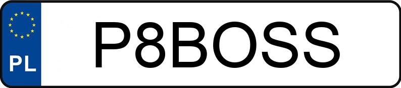 Numer rejestracyjny P8BOSS posiada BMW 730 Diesel MR`02 E3 E65/E66 Aut. Numer rejestracyjny P8BOSS posiada BMW 730 Diesel MR`02 E3 E65/E66 Aut.