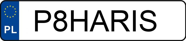 Numer rejestracyjny P8HARIS posiada FORD MUSTANG