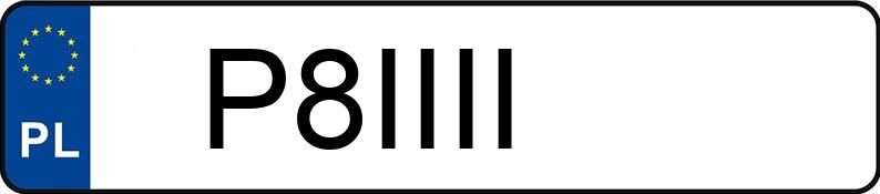Numer rejestracyjny P8IIII posiada PORSCHE Cayenne II 3.0 DPF MR`10 E5 Tiptronic S
