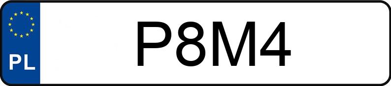 Die Registrierungsnummer P8M4 hat CHEVROLET (USA) Tahoe 5.7 MR`95 LT 4WD