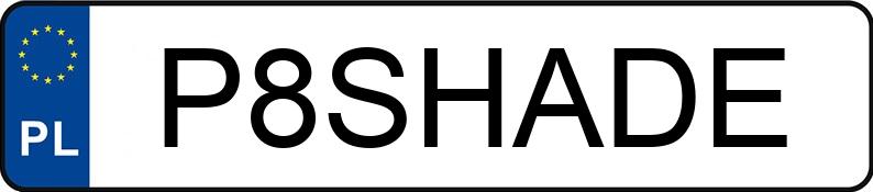 Numer rejestracyjny P8SHADE posiada MERCEDES-BENZ CLS 350