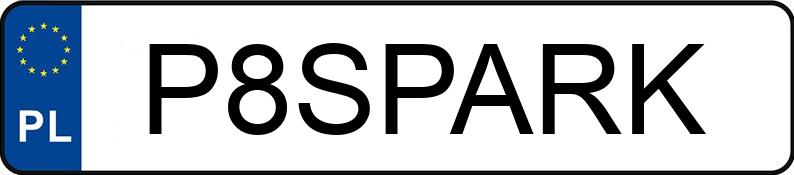 Numer rejestracyjny P8SPARK posiada AUDI A4
