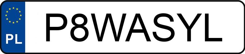 Numer rejestracyjny P8WASYL posiada PORSCHE CAYENNE