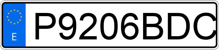 Numer rejestracyjny P9206BDC posiada PORSCHE CAYENNE