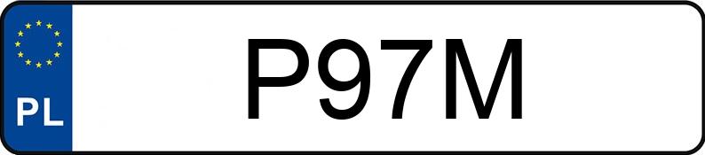 Numer rejestracyjny P97M posiada VOLKSWAGEN TOUAREG V6 TDI