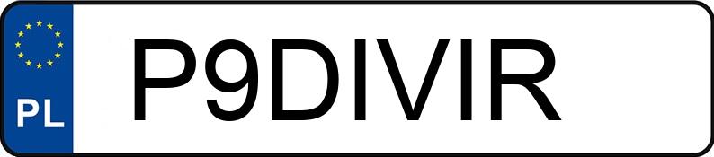 Numer rejestracyjny P9DIVIR posiada BMW 218D Numer rejestracyjny P9DIVIR posiada BMW 218D
