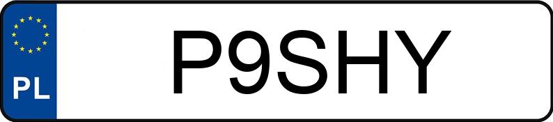 Numer rejestracyjny P9SHY posiada AUDI A6 3.2 FSI Kat. MR`04 E3 4F A6 3.2 FSI Kat. MR`04 E3 4F
