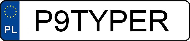 Numer rejestracyjny P9TYPER posiada HONDA CIVIC 5DR Numer rejestracyjny P9TYPER posiada HONDA CIVIC 5DR
