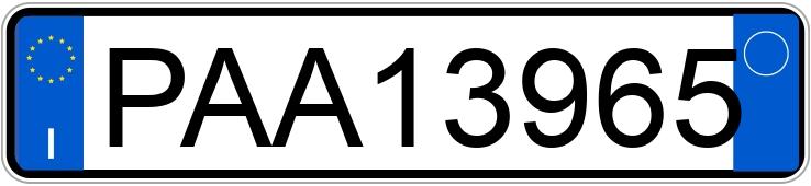 Numer rejestracyjny PAA13965 posiada PEUGEOT 205 205 1.1 5P Open (40 kw)