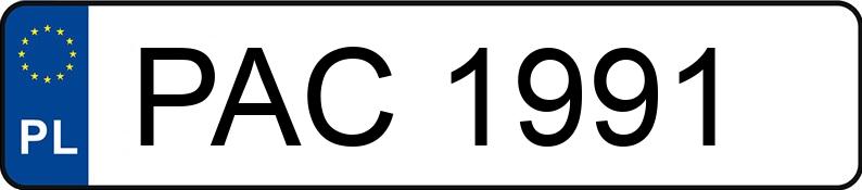 Numer rejestracyjny PAC 1991 posiada SKODA FAVORIT 135L 1.3 KAT - PAC1991 Numer rejestracyjny PAC 1991 posiada SKODA FAVORIT 135L 1.3 KAT - PAC1991