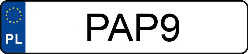 Numer rejestracyjny PAP 9 posiada DODGE Grand Caravan 3.6 Kat. MR`11 GT Aut. - PAP9
