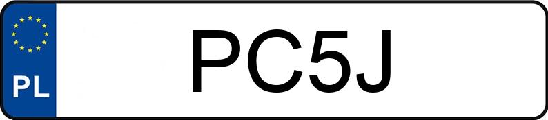 Numer rejestracyjny PC 5J posiada DODGE CHALLENGER - PC5J Numer rejestracyjny PC 5J posiada DODGE CHALLENGER - PC5J