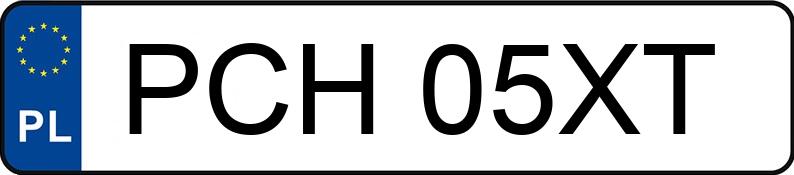 Numer rejestracyjny PCH 05XT posiada OPEL Zafira 1.8 MR`99 E3 Zafira 1.8 MR`99 E3 - PCH05XT