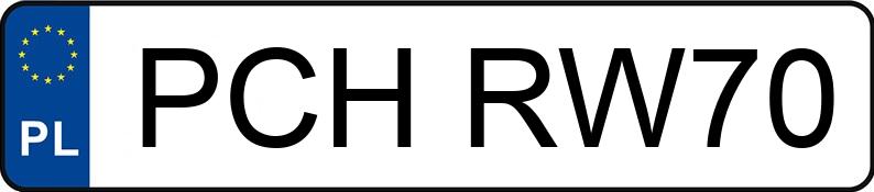 Numer rejestracyjny PCH RW70 posiada RENAULT CLIO - PCHRW70