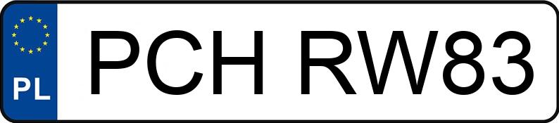 Numer rejestracyjny PCH RW83 posiada VOLKSWAGEN CADDY - PCHRW83