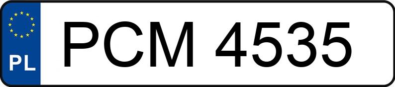 Numer rejestracyjny PCM 4535 posiada BMW 325 TDS Kat. E36 325 TDS Kat. E36 - PCM4535