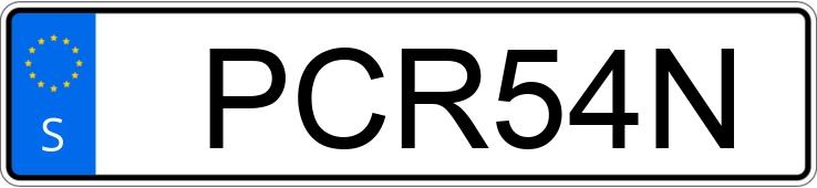 Numer rejestracyjny PCR54N posiada Volvo XC40