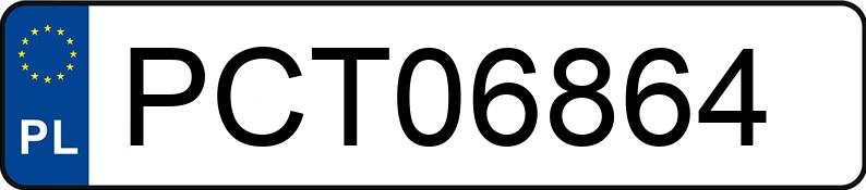 Numer rejestracyjny PCT 06864 posiada VOLKSWAGEN Golf III 1.8i Kat. MR`91 GL - PCT06864