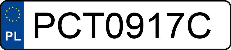 Numer rejestracyjny PCT 0917C posiada SKODA SUPERB - PCT0917C