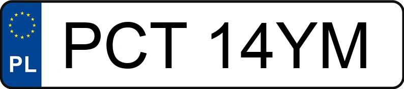 Numer rejestracyjny PCT 14YM posiada SUZUKI Sport./Szosowe od 600 ccm GSX-R 750 - PCT14YM