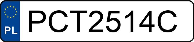 Numer rejestracyjny PCT 2514C posiada PEUGEOT 307 - PCT2514C