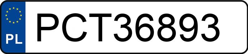 Numer rejestracyjny PCT 36893 posiada FORD FOCUS C-MAX - PCT36893