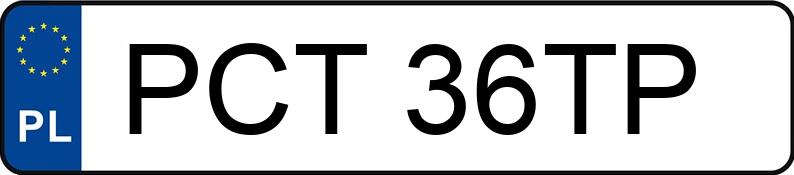 Numer rejestracyjny PCT 36TP posiada TOYOTA Corolla 1.2 Turbo MR`19 E6 Comfort - PCT36TP