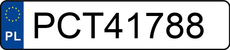 Numer rejestracyjny PCT 41788 posiada VOLKSWAGEN TOURAN - PCT41788