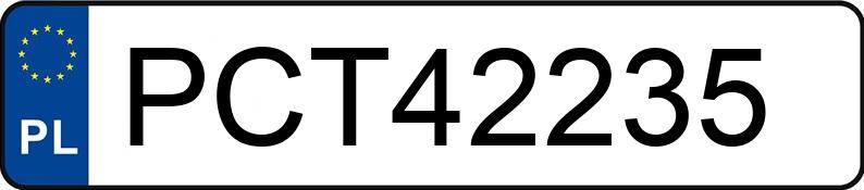 Numer rejestracyjny PCT 42235 posiada AUDI A4 - PCT42235