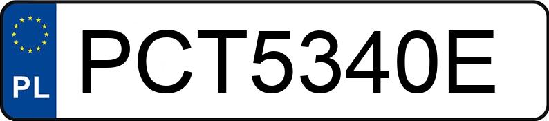 Numer rejestracyjny PCT 5340E posiada FORD FOCUS - PCT5340E