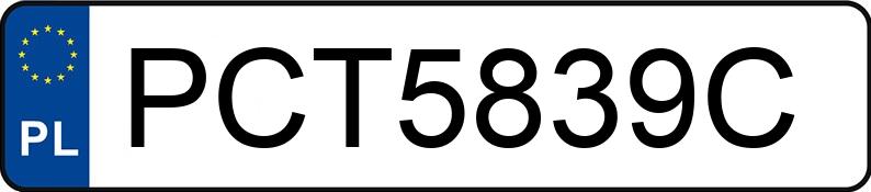 Numer rejestracyjny PCT 5839C posiada FORD Fiesta 1.2 MR`09 E4 Trend SVP - PCT5839C