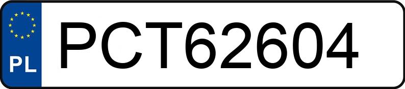 Numer rejestracyjny PCT 62604 posiada AUDI A6 - PCT62604