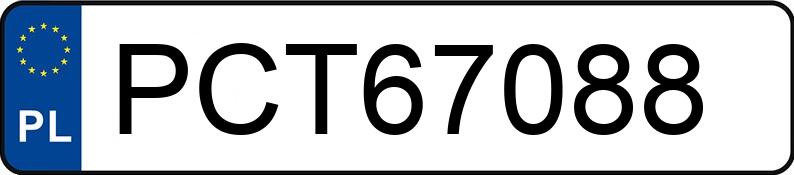 Numer rejestracyjny PCT 67088 posiada AUDI 200 - PCT67088