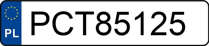 Numer rejestracyjny PCT 85125 posiada BMW 318 Touring Diesel DPF MR`06 E4 E91 318 Touring Diesel DPF MR`06 E4 E91 - PCT85125